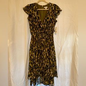 Bar lll Green Animal Print Dress